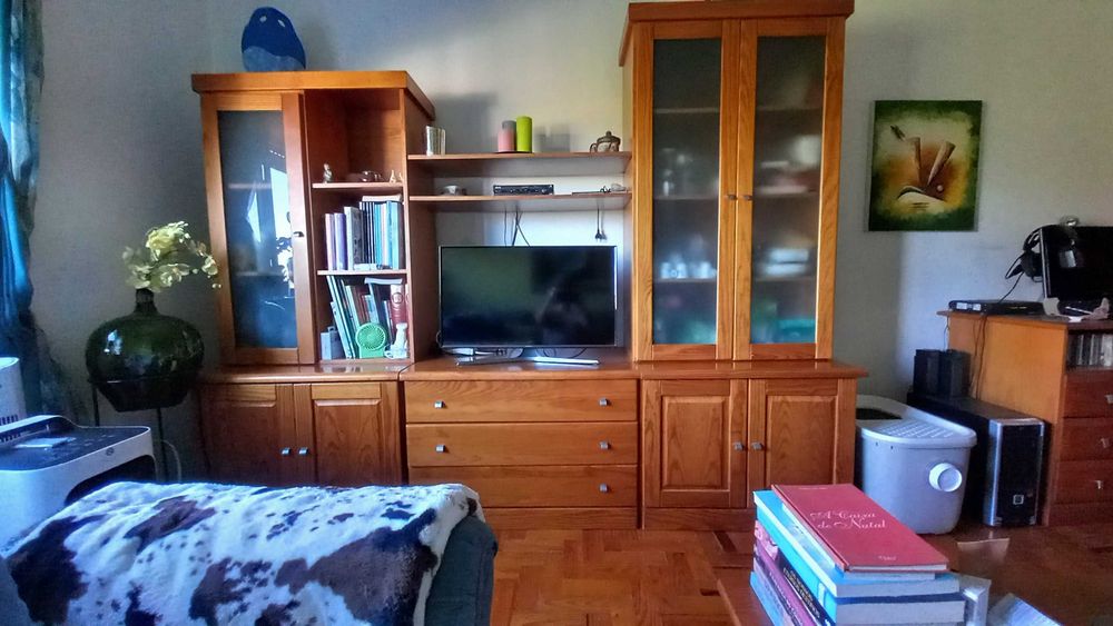 Móvel de sala em pinho mel em muito bom estado, como novo
