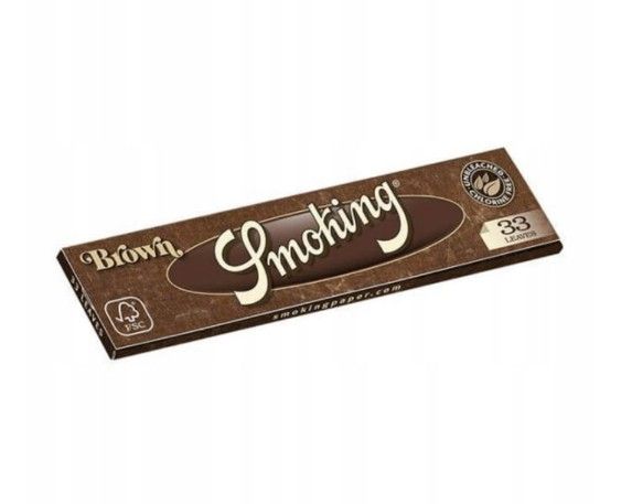 Bletki Bibułki SMOKING KS Brown King Size 33 szt. 110 mm niebielone