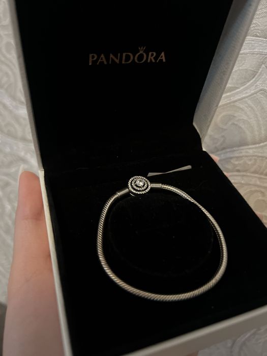 Браслет PANDORA срібло та намистинки до нього