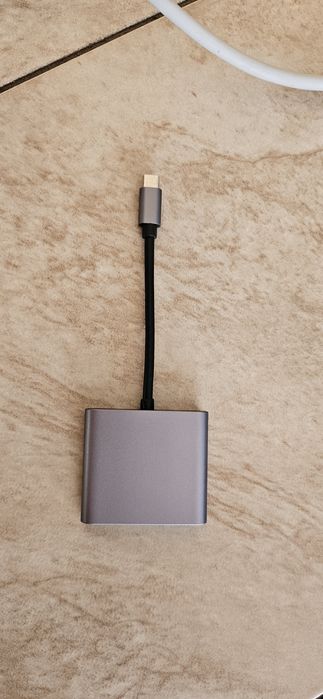 Adapter 3 w 1 USB C to hdmi USB typ A USB C