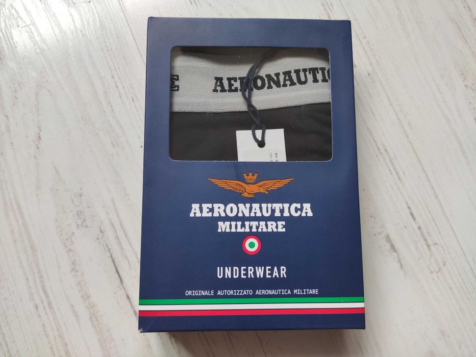 Боксерки Aeronautica Militare 2-pack розмір XL чорні або темно-сині