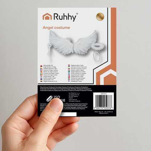 Skrzydła anioła - dekoracja 3el. przebranie