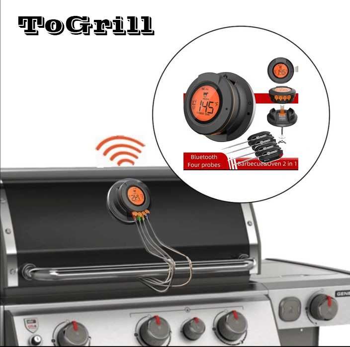 Цифровой Bluetooth беспроводной термометр для гриля Weber, ToGrill bbq