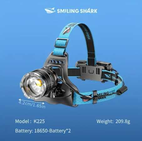 Мощный Налобный фонарик с светодиодом P70 датчик движения, зум