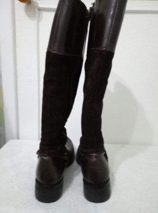 Сапоги, ботинки, ботфорды кожанные, демисезонные linea zeta