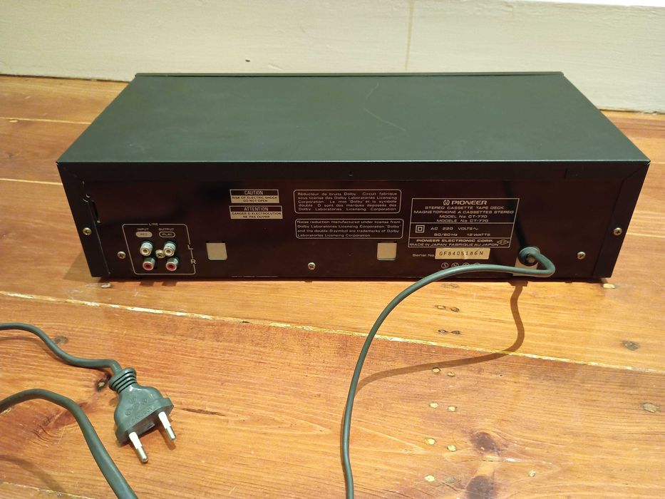 Pioneer Stereo Cassette Tape Deck CT-770