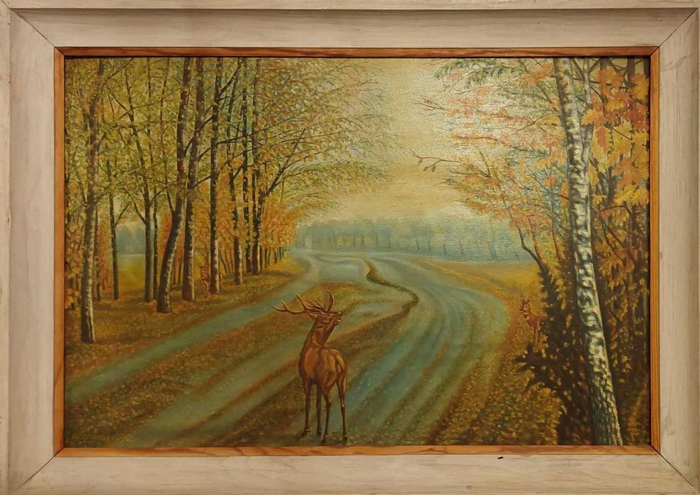 „Jeleń i rosa” – obraz olejny - Władysław Stanisławski
