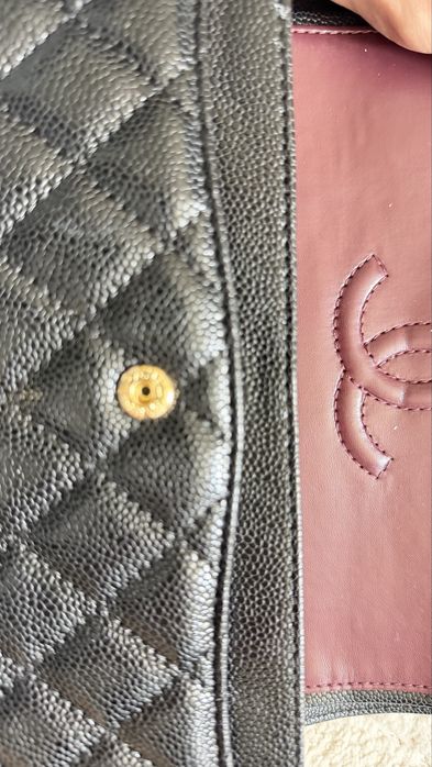 Torebka chanel black classic flop