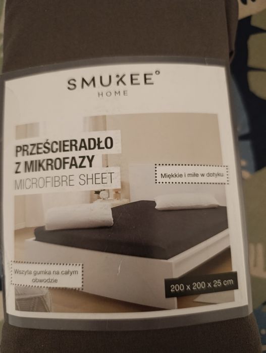 Nowe prześcieradło marki Smukee rozmiar 200x200x25cm
