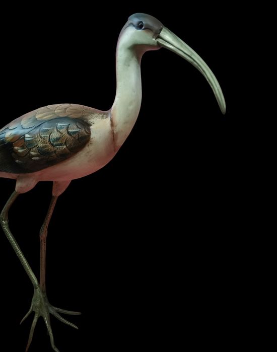 Garça decoração peça assinada