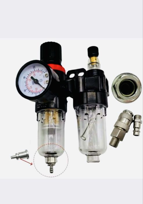 Фільтр водомаслоотделитель регулятор давления манометр сантехніка