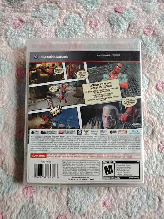 Deadpool Ps3 PlayStation 3 retro rare console game