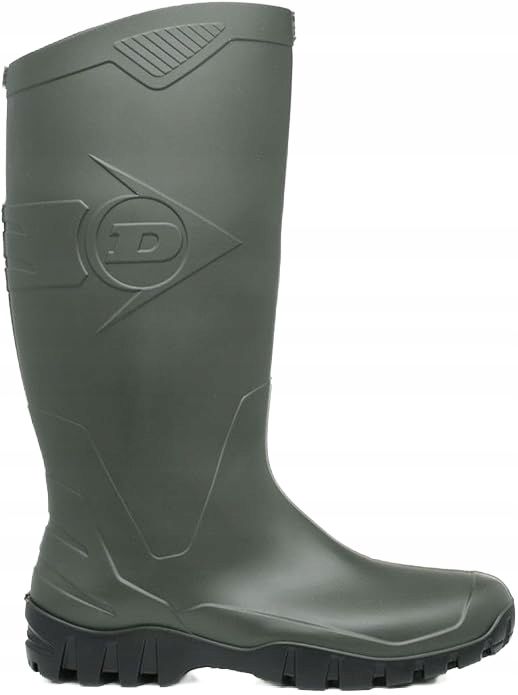 Dunlop kalosze męskie khaki wsuwane gumowce 47 16aa