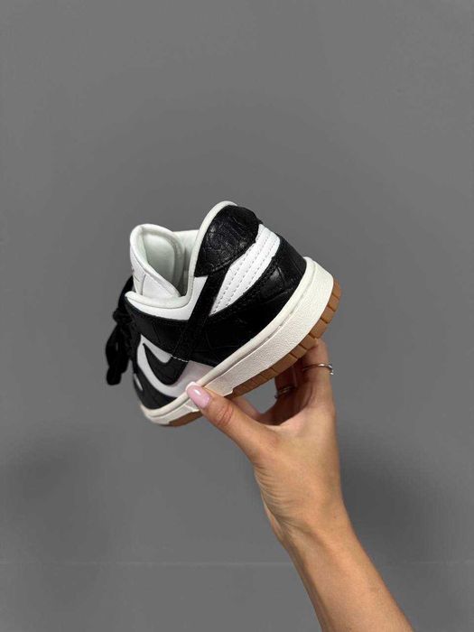 Кросівки Nike SB Dunk Black Croc premium | Кроссовки Найк жіночі чоловічі