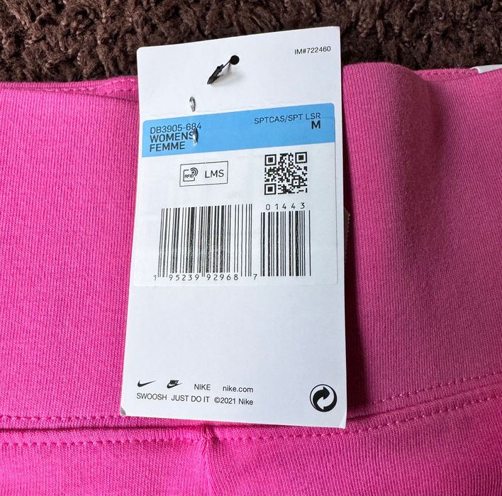 Nike spodenki szorty legginsy rowerowe różowe S M nowe