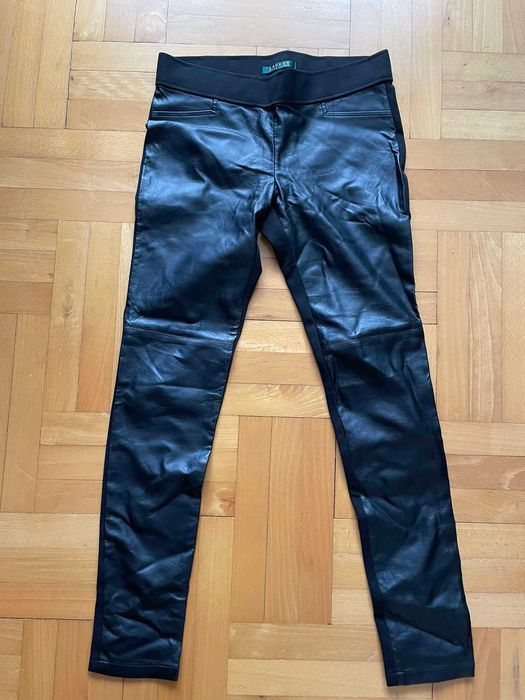 Spodnie damskie Ralph Lauren rozm. 34 XS S skóra leginsy