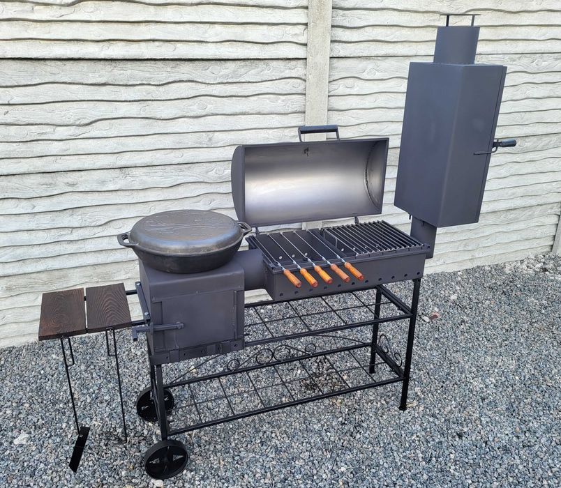 5 мм! ОТ ЗАВОДА! Большой Мангал Барбекю Смокер Коптильня