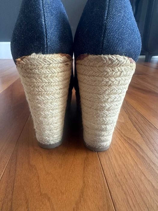 Espadryle Vince Camuto koturn jeans 38,5