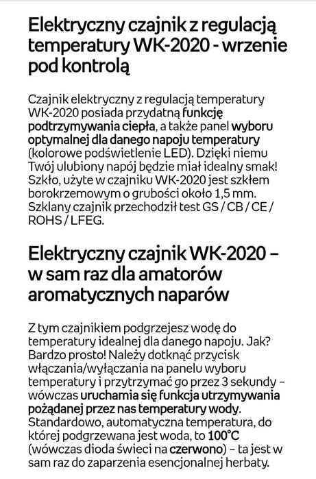 Czajnik elektryczny Łucznik