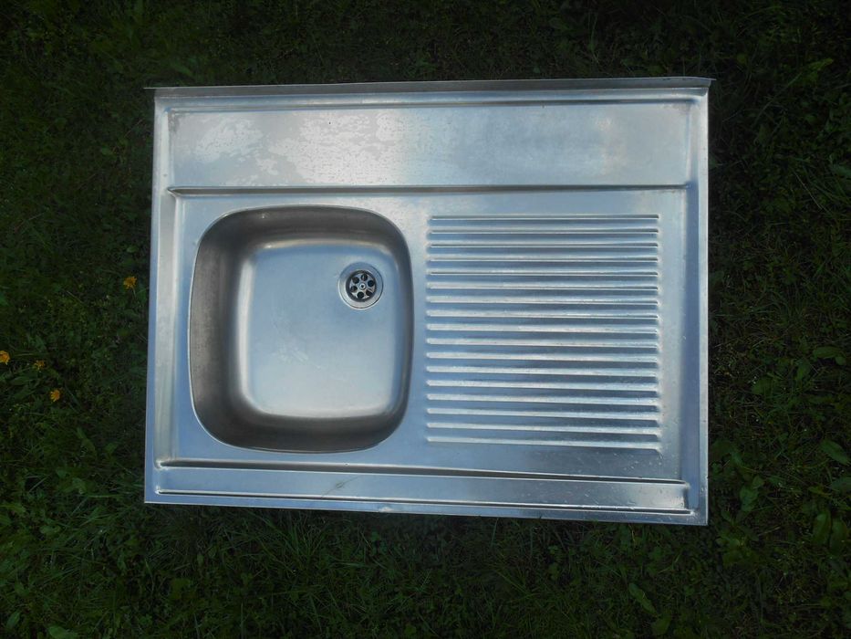 zlew jednokomorowy z ociekaczem 80x60