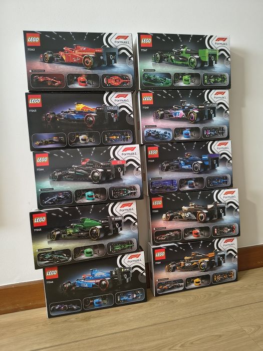 Lego Coleção Speed Champions F1 10x 77242 a 77251