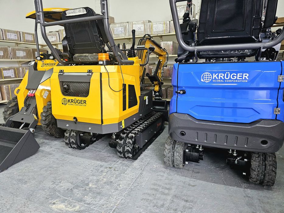 NOWA minikoparka 1.2 T. KRÜGER joyisticki!   JKW-12- skrętne ramie. Fv