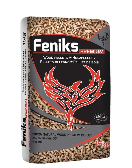 Dostawa GRATIS Pellet FENIKS lider pelletów Skład Opału KASKADA Fenix