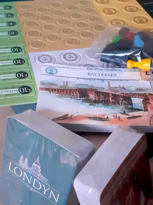 Londyn gra planszowa NOWE komponenty UNPUNCHED unikat OOP