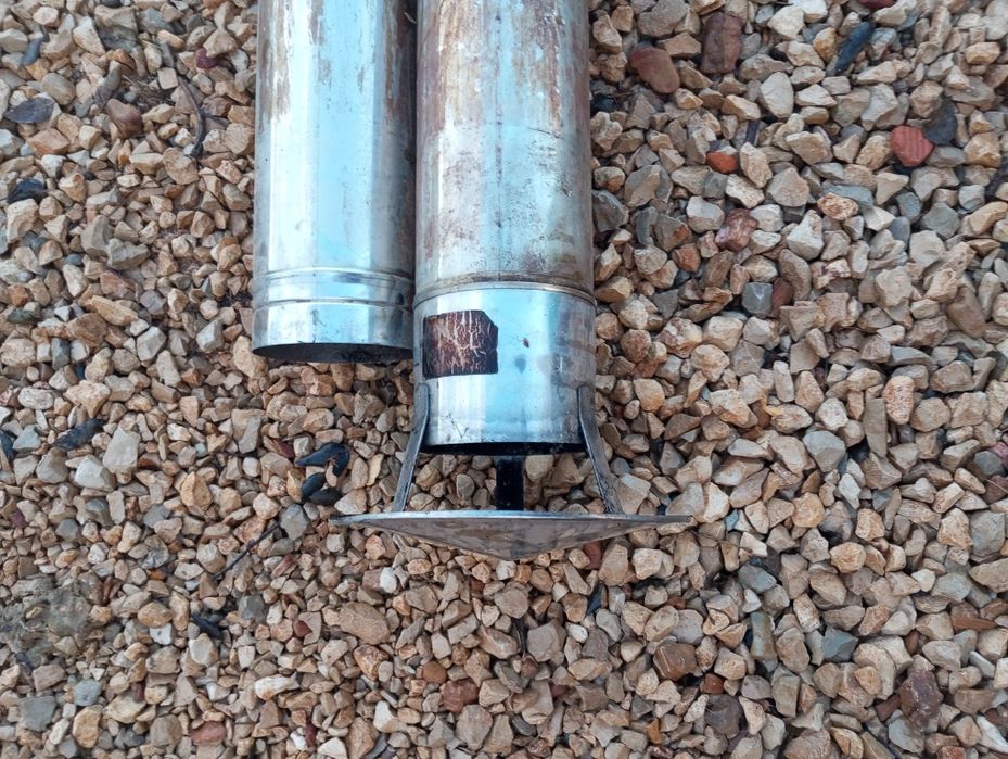 Tubos de inox de 120mm para salamandra