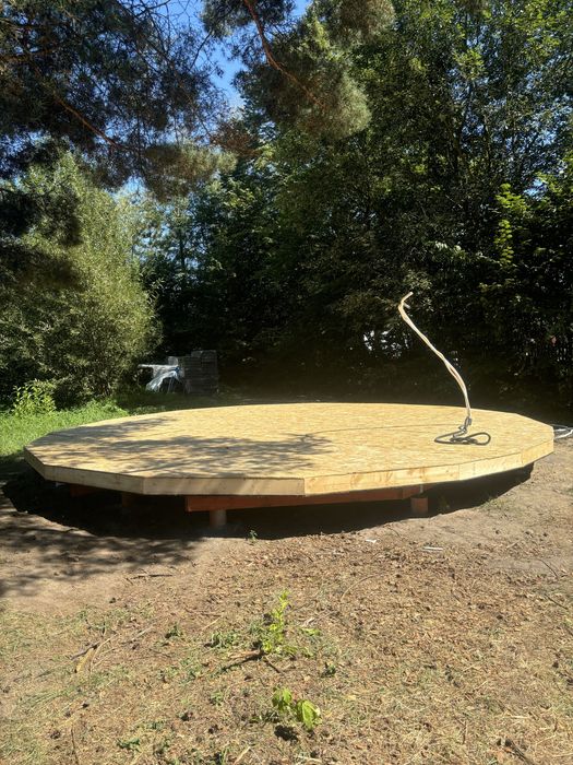 Glamping podloga 8m ciepla podloga !