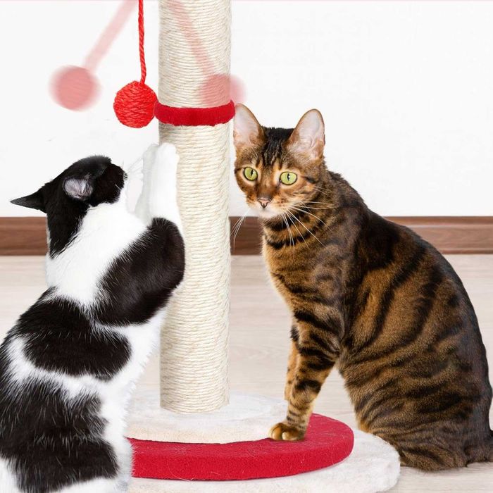 Poste arranhador para gato em forma de árvore brinquedo 38x75 cm NOVO