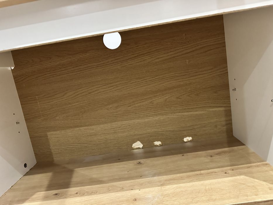 Szafka RTV BRW LAVAL 140 cm – biała – stan dobry