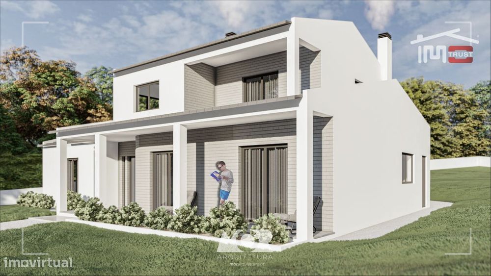 Dois lotes Maravilhosos com uma moradia aprovada, em local soberbo.