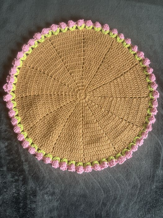 Boque de flores em croche