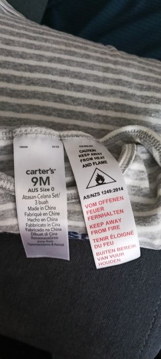 Body krótki rękaw Carter's 6-9 zestaw 2 szt