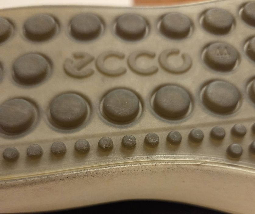 Skórzane buty sneakersy ECCO Soft 7 Męskie r. 44 Czarne Nubuk