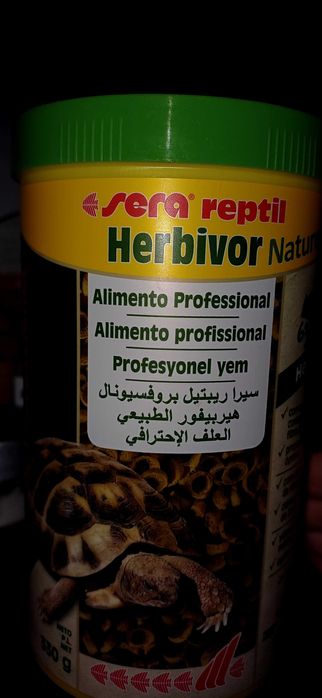 Ração para tartaruga terrestre