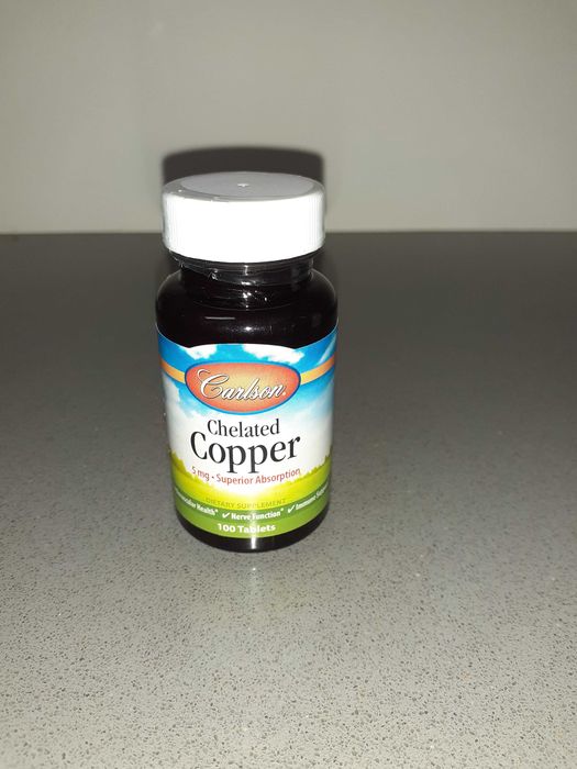 Carlson, Cobre quelado, 5 mg, 100 comprimidos
