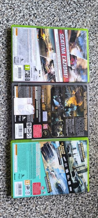 Conjunto de 3 jogos Xbox 360+5 cds danificados