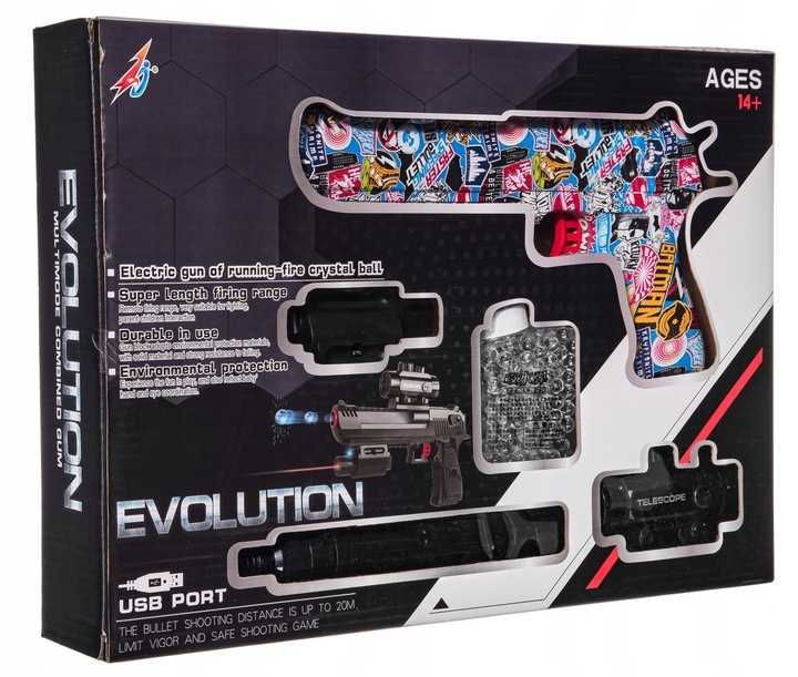 KARABIN Pistolet MP automat na kulki żelowe