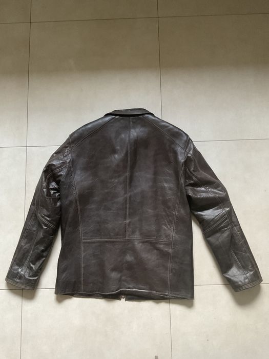 Kurtka męska Ochnik - naturalna skóra, L