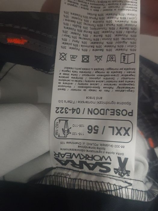 Spodnie robocze , Posejdon, spark XL, Ceresit