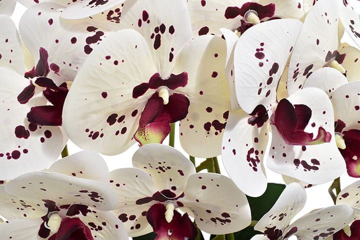 Sztuczny storczyk orchidea kompozycja kwiat doniczce ozdoba prezent