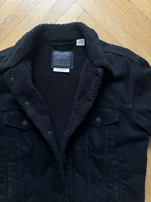 Levi’s Sherpa Trucker, Kurtka jeansowa, czarna, roz. M