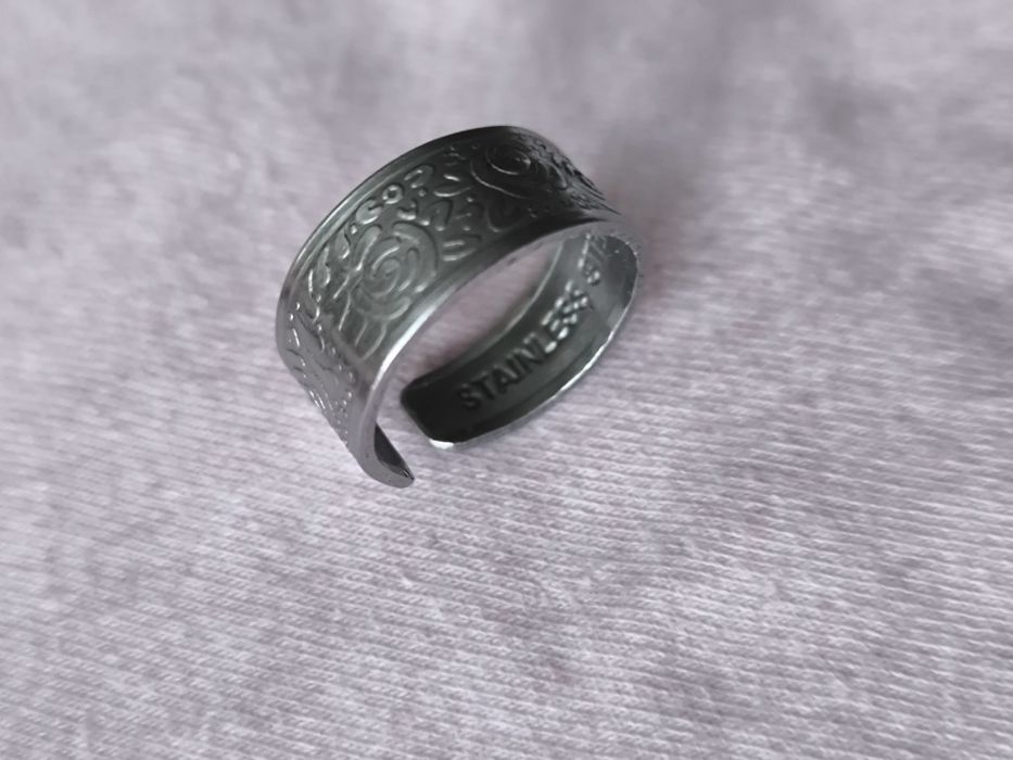 Pierścionek ze stali nierdzewnej rozm 16. 56mm