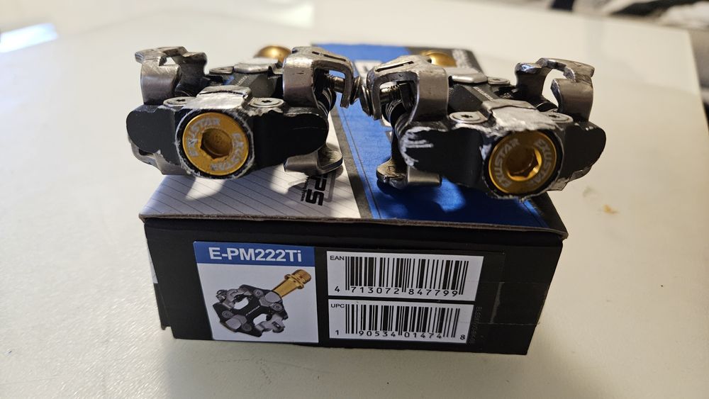 Pedais EXUSTAR MTB E-PM222Ti eixo em titânio