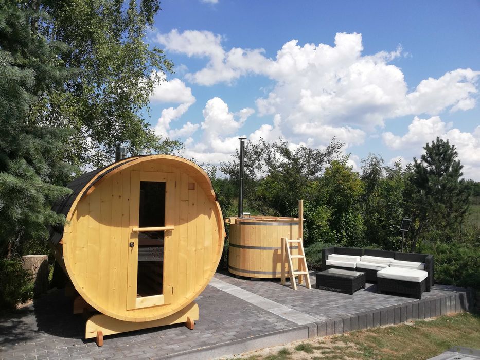 Sauna ogrodowa _ sauna beczka - Bania - barrel sauna _ PRODUCENT !!!