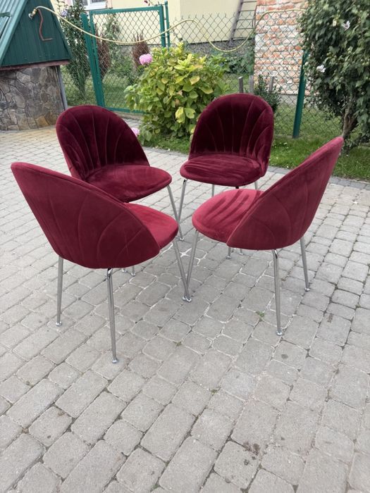 Крісла кухонні MiO велюр стільці кухонні привезені з ЄС