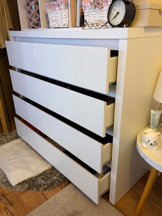 Komoda Kaspian z szufladami BRW - Black Red White