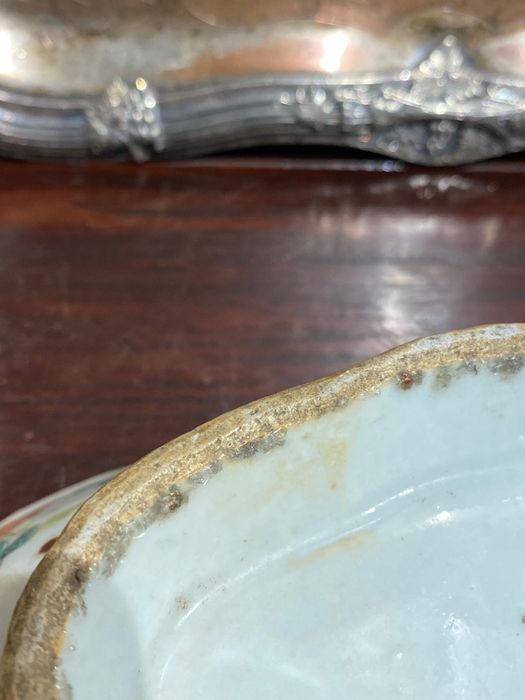 Taça Covilhete Porcelana Chinesa séc XIX Tongzhi 20,5 cm